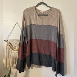 Color block long sleeve